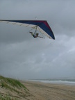 Flying on Avon Beach on Hatteras Island.   Perfect conditions for beach soaring.